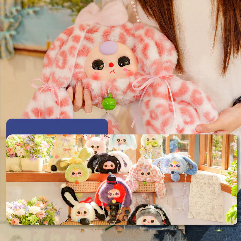 【T241】Baby Three Lucky Rabbit Zipper Bag Series Plush Dolls