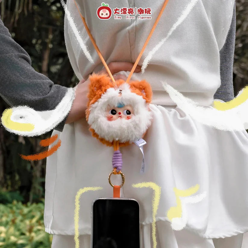【T195】Baby Three Mobile Phone Lanyard Plush Blind Box