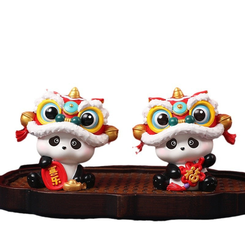 【F017】Bring Wealth、Good Fortune and Blessing Cartoon Panda Series Blind Box Figures