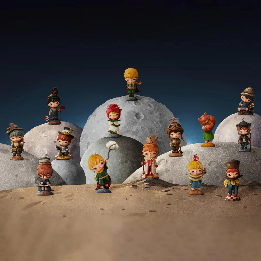 【F018】POP MART Hirono×Le Petit Prince Series Blind Box Figures