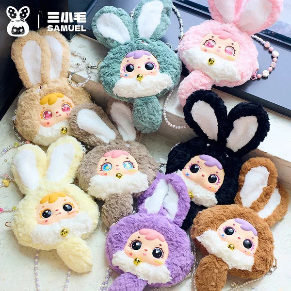 【T100】Samuel Dopamine Rabbit Chain Plush Bag Suprise Box