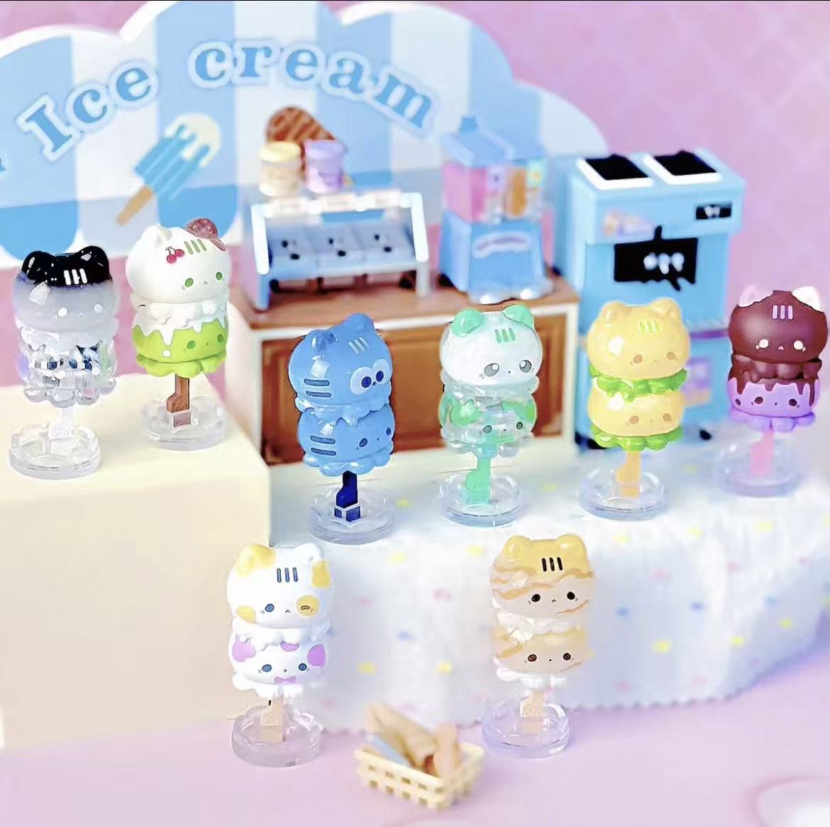 【F107】Octcats' ice cream Series Figures