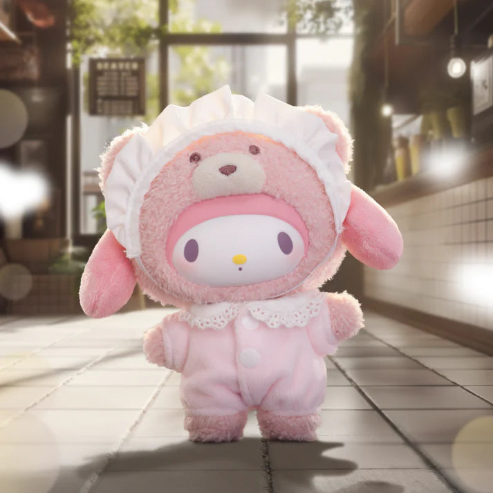 【T008】Sanrio Characters Latte Baby Vinyl Face Series Plush Dolls