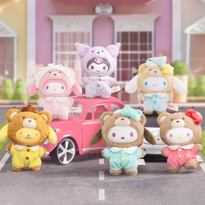 【T008】Sanrio Characters Latte Baby Vinyl Face Series Plush Dolls