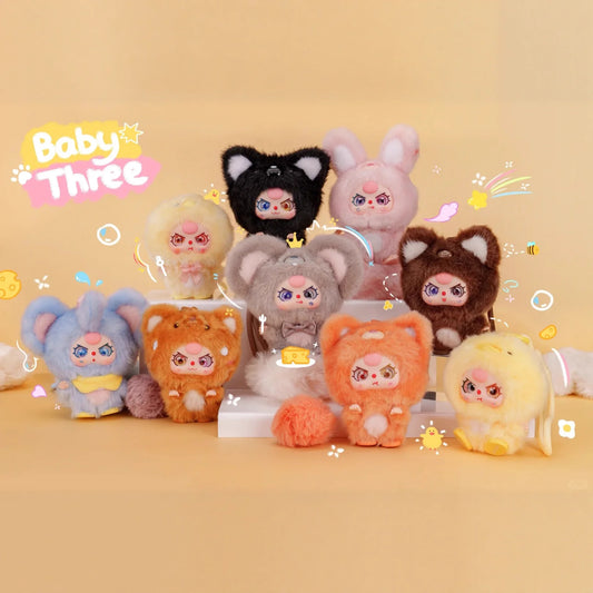 【T200】Baby Three Mini Hug Series - Vinyl Plush Pendant Surpise Box