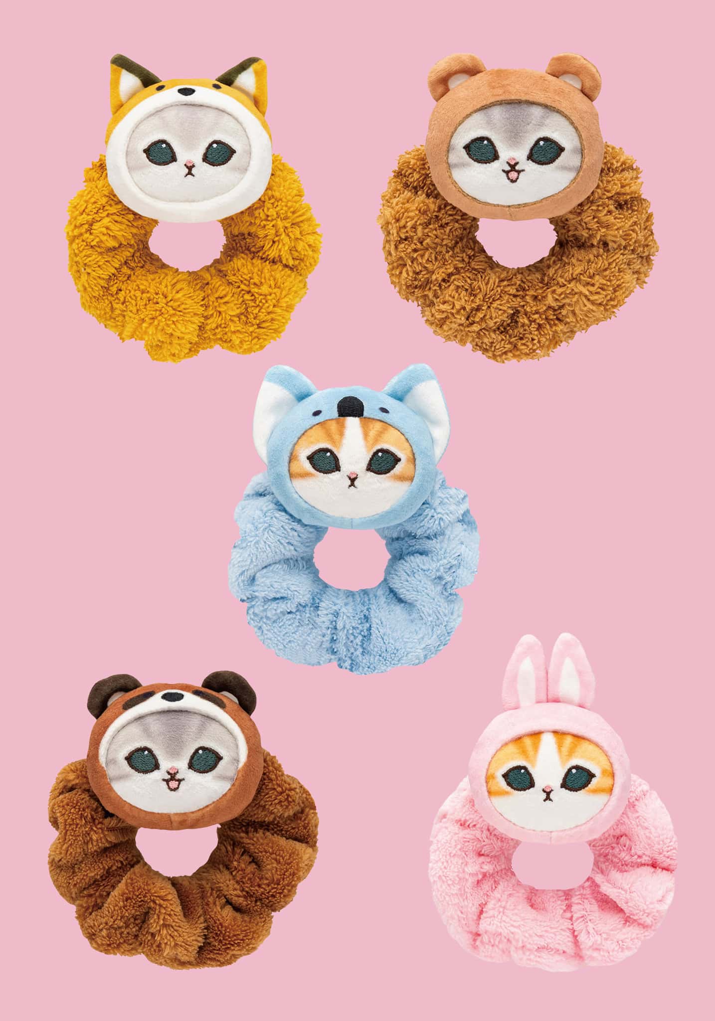 【T295】Mofusand Hair Tie Plush toy doll