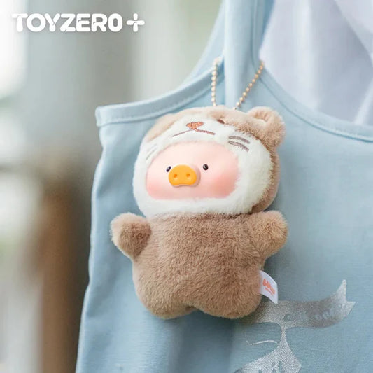 【T160】LuLu The Piggy Animal Party-Puppet Show PVC Face Plush Keychain Blind Box