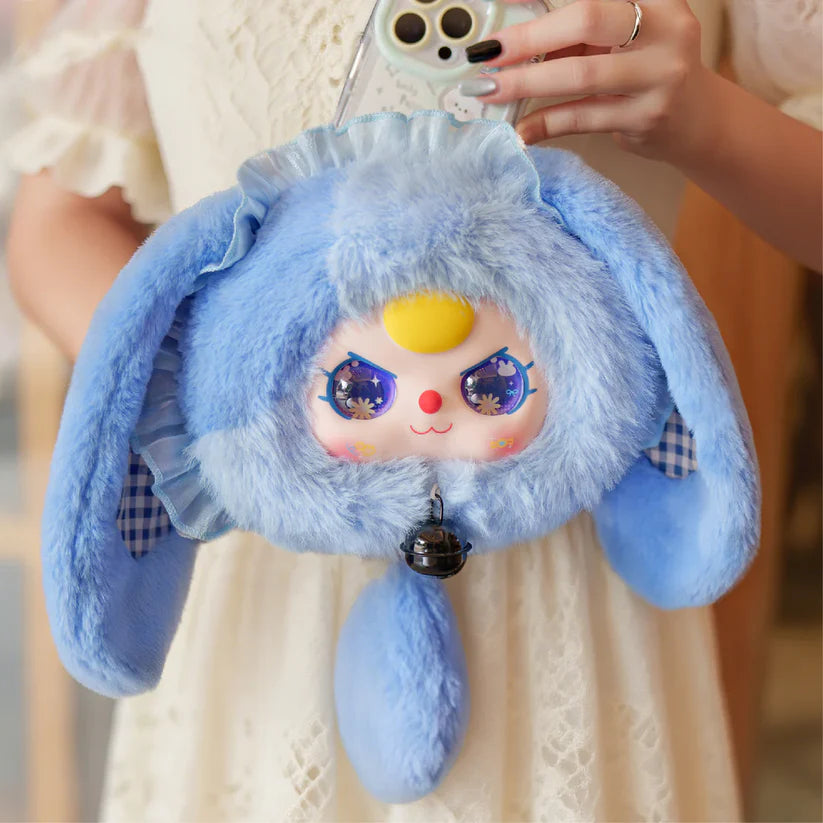 【T241】Baby Three Lucky Rabbit Zipper Bag Series Plush Dolls