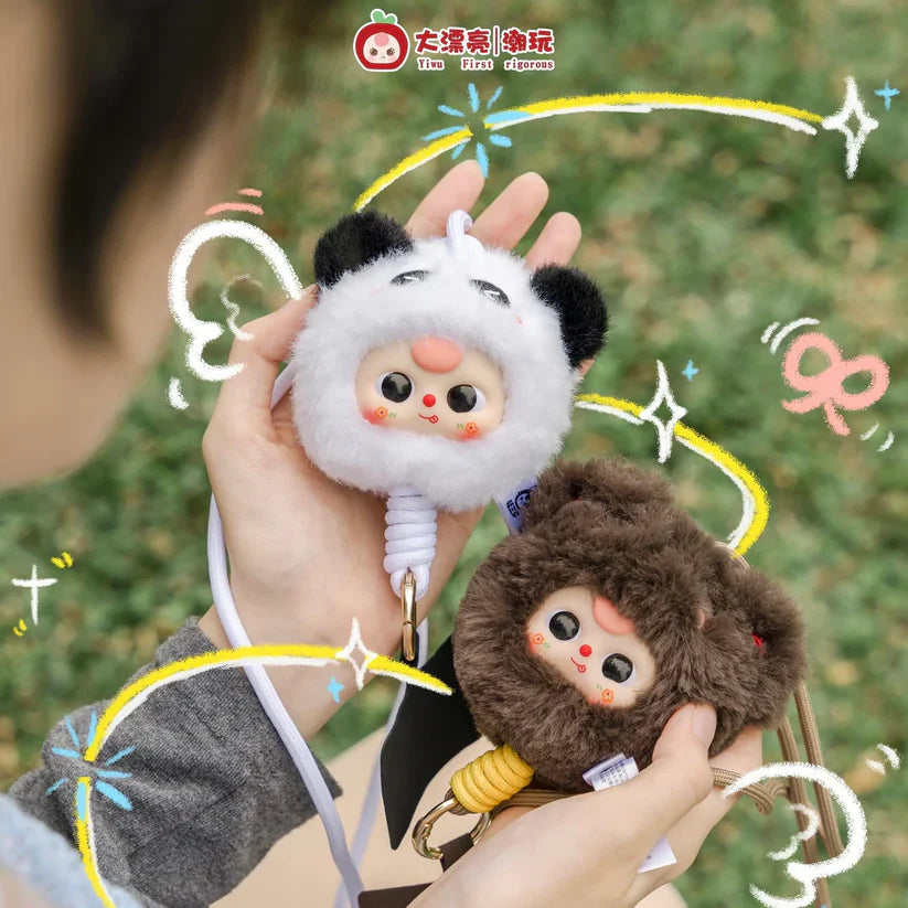【T195】Baby Three Mobile Phone Lanyard Plush Blind Box