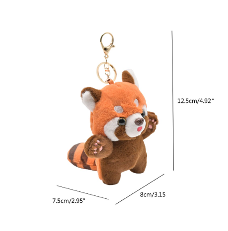 【T011】Little Raccoon  Plush Doll Keyrings for Kids and Adults