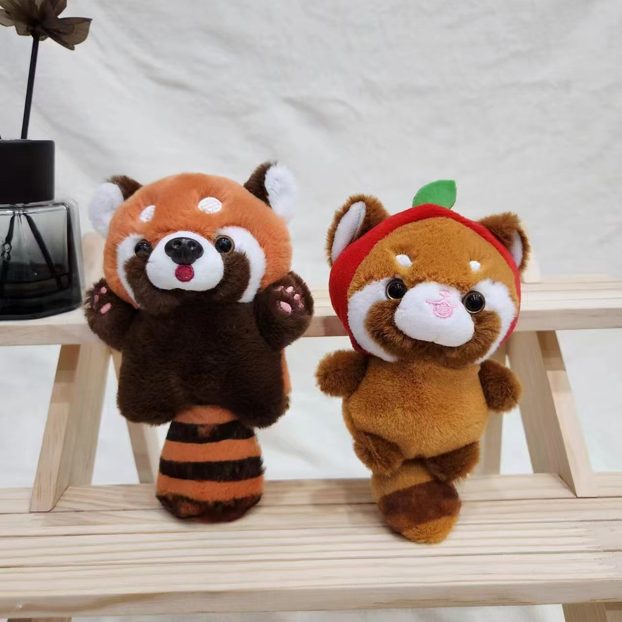 【T011】Little Raccoon  Plush Doll Keyrings for Kids and Adults