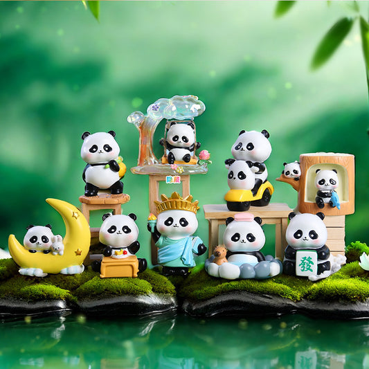 【F016】Panda Huahua’s Daily Life Blind Box Figures