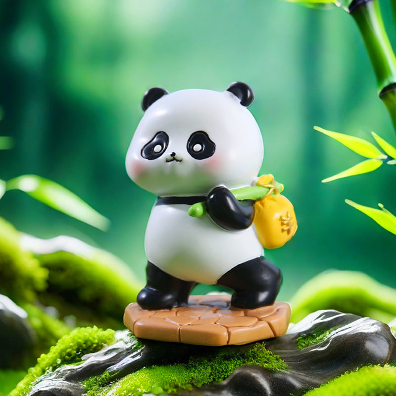 【F016】Panda Huahua’s Daily Life Blind Box Figures