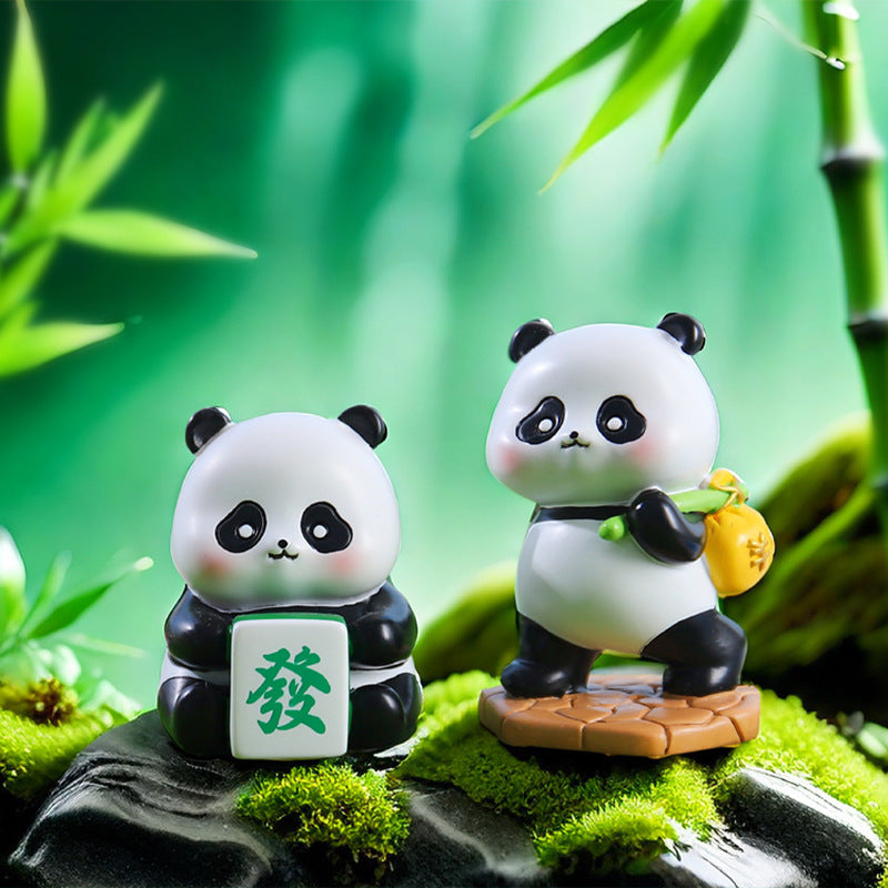 【F016】Panda Huahua’s Daily Life Blind Box Figures