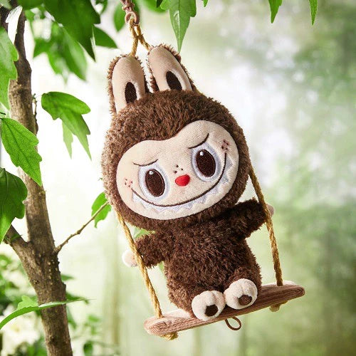 【L015】LABUBU Timber Workshop Series-Playing on the Swing Plush Pendant