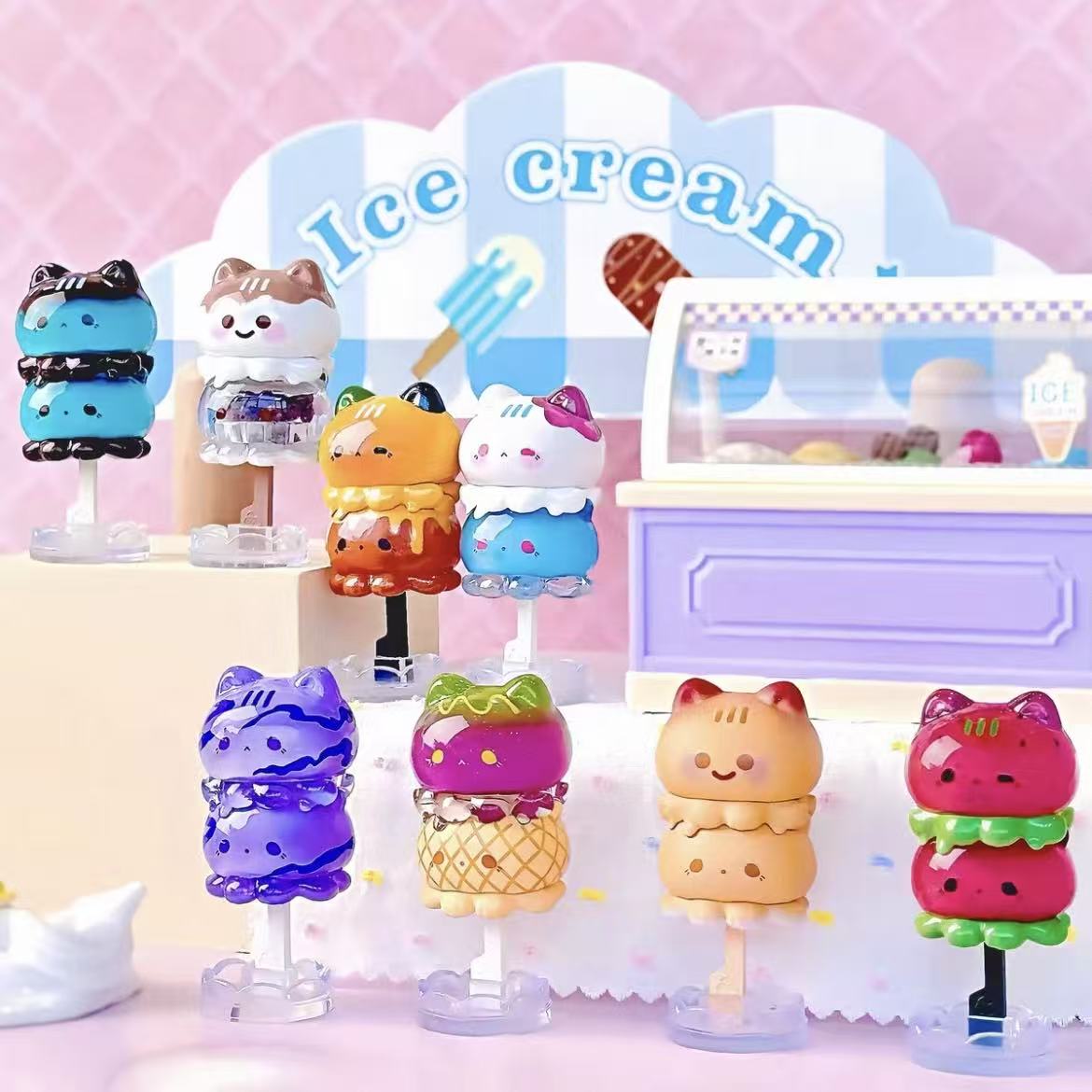 【F107】Octcats' ice cream Series Figures