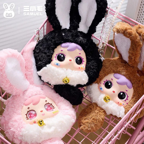 【T100】Samuel Dopamine Rabbit Chain Plush Bag Suprise Box – HiiToys