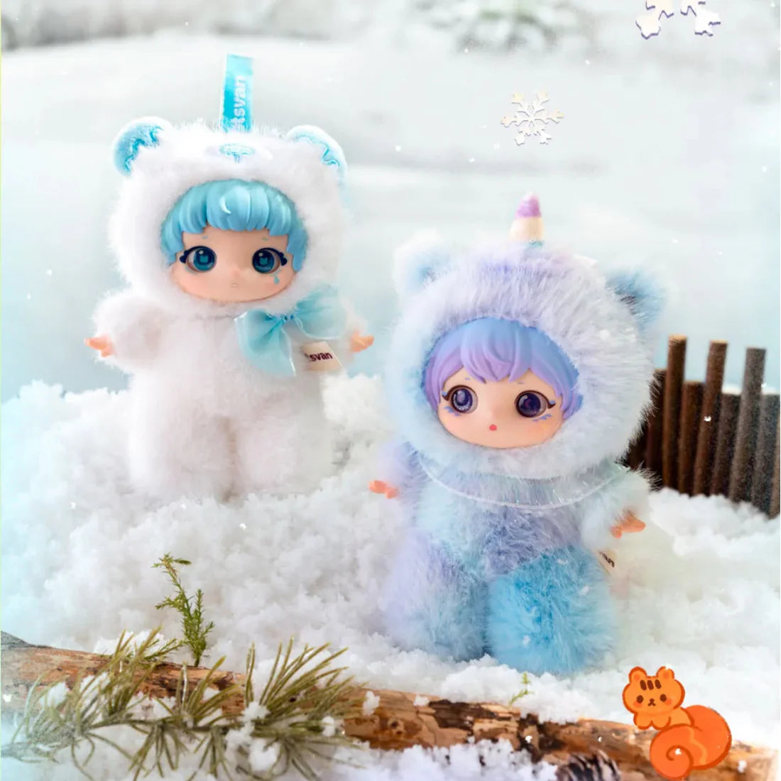 【T047】ZIYULI-Animal Party Series Plush Dolls