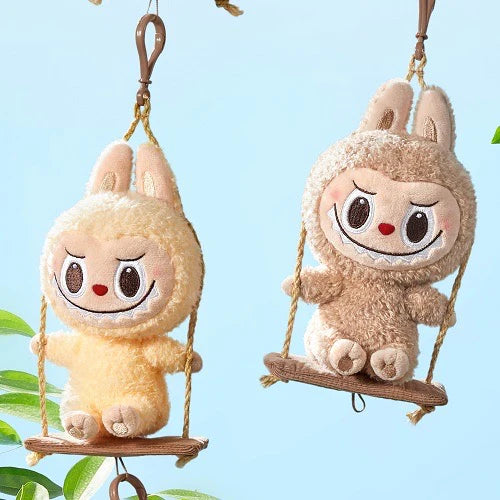 【L015】LABUBU Timber Workshop Series-Playing on the Swing Plush Pendant