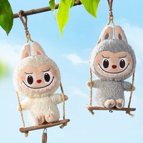 【L015】LABUBU Timber Workshop Series-Playing on the Swing Plush Pendant