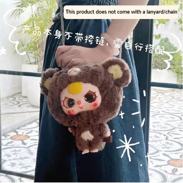 【T055】Baby Three - Big Head Baby Zipper Bag Plush Dolls