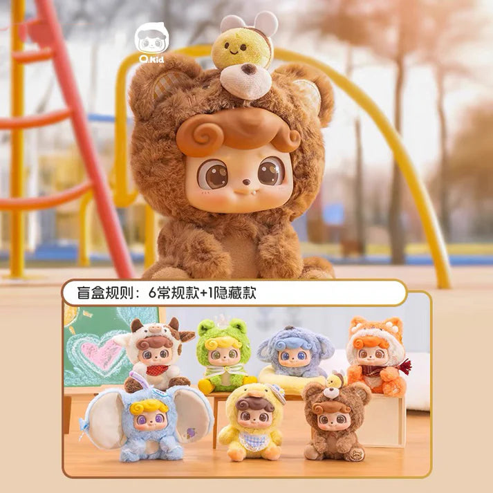 【T007】Q.Kid Animal Preschool Series Plush Dolls