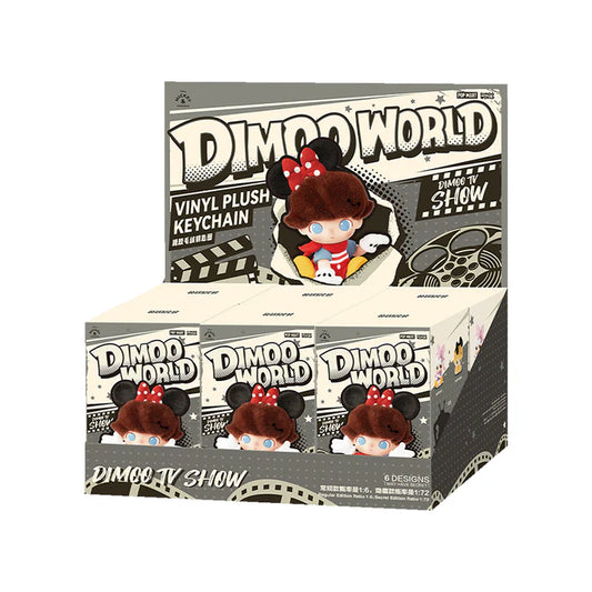 【T120】DIMOO WORLD × DSN Series Vinly Plush Keychain Dolls