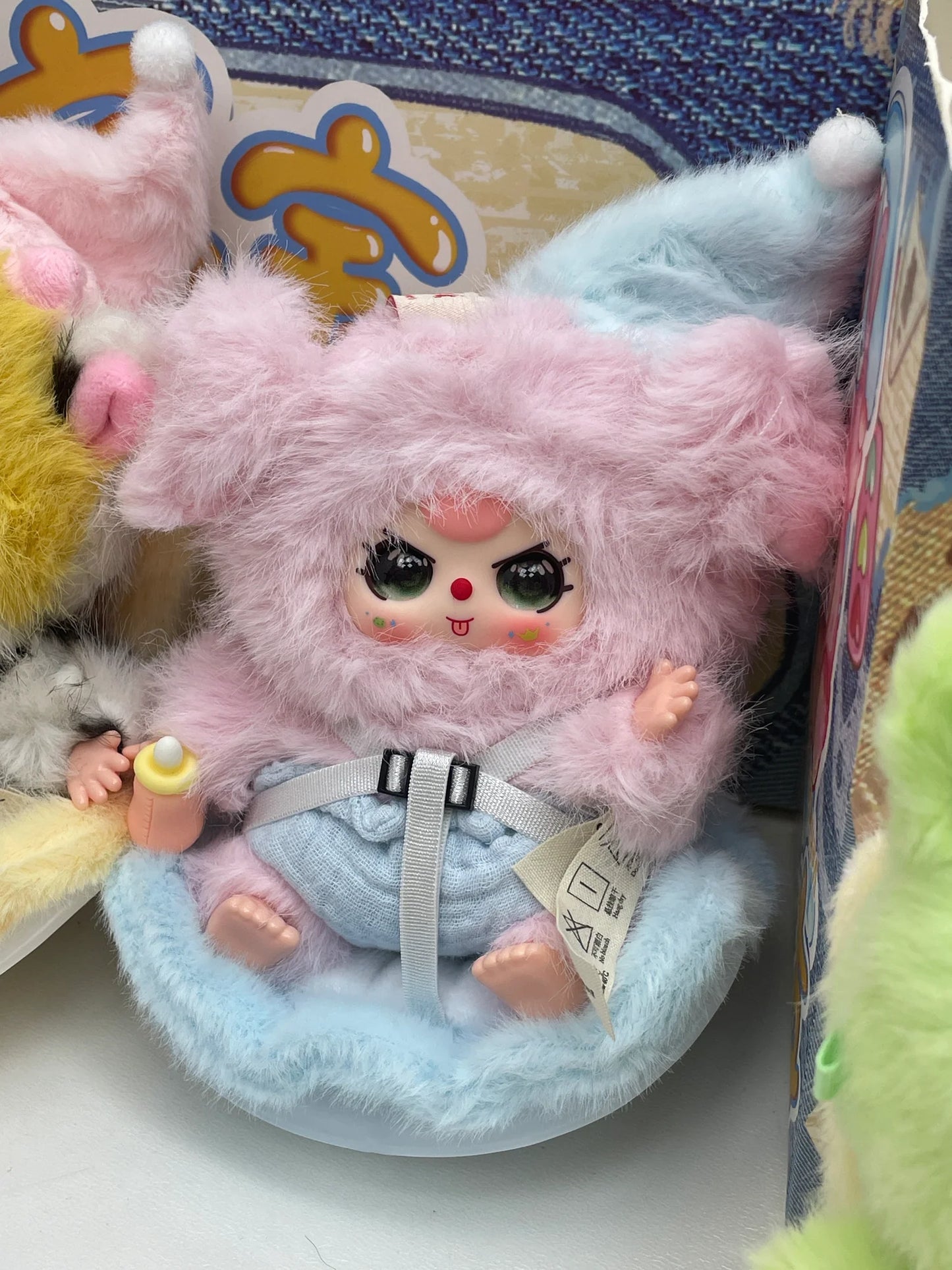 【T219】Baby Three Vehicle mounted Baby Plush Dolls